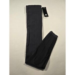 Adidas Warp Knit Tight Womens Size M Carbon Black NEW CD6427 Legging